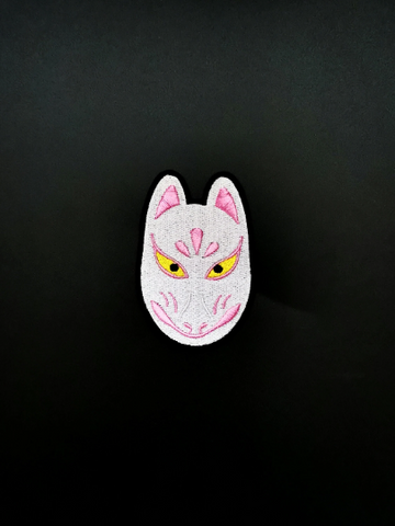 Kitsune Vos Masker Strijkbare Patch